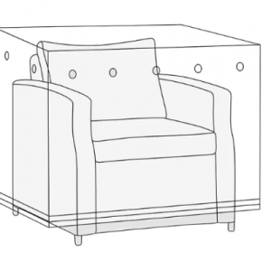 Overtræk til Lounge/sofastol - 96x96x96cm