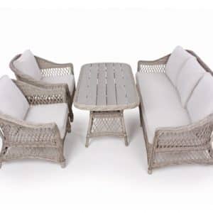 Enø Lys Grå Sofasæt - Inkl. Vandafv. hynder